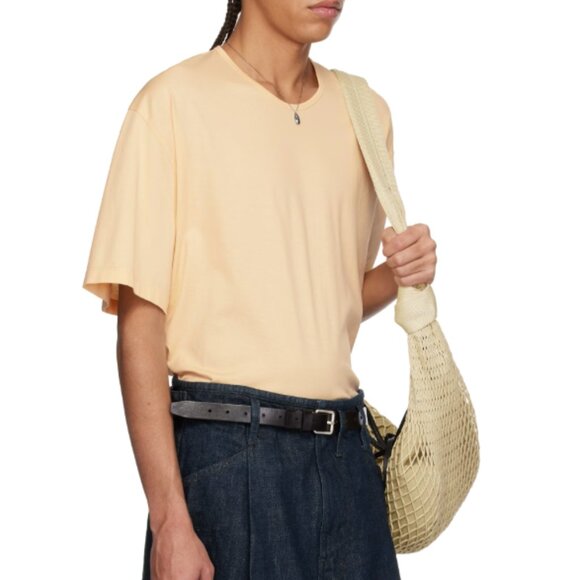 BNWT SS25 LEMAIRE RELAXED TSHIRT ICE APRICOT XL - Picture 11 of 13